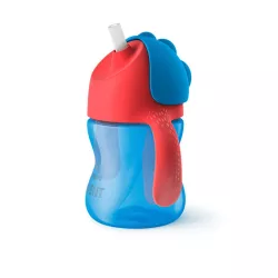   Philips AVENT detský pohárik s pružnou slamkou 200 ml pre chlapcov od 9 mesiacov