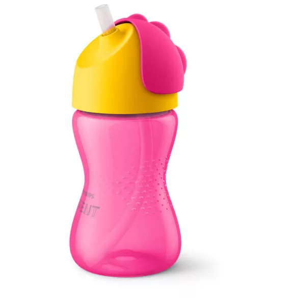 Philips AVENT pohárik s ohybným náustkom 300 ml, 12 mesiacov, pre dievčatá