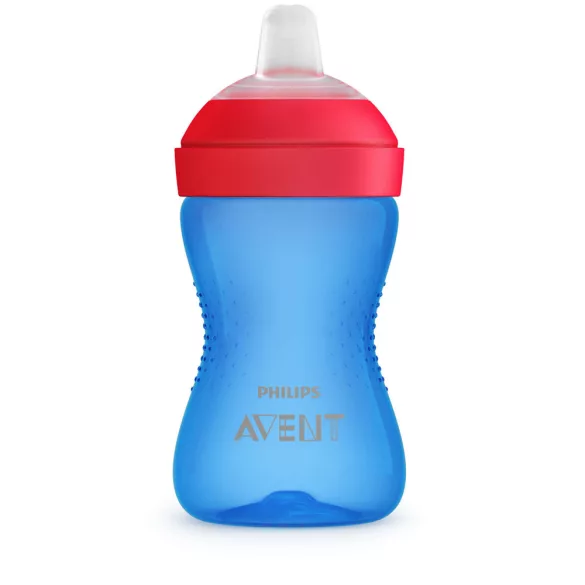 Philips AVENT pohárik s mäkkým náustkom, odolný proti uhryznutiu, 300 ml, od 9 mesiacov, pre chlapcov