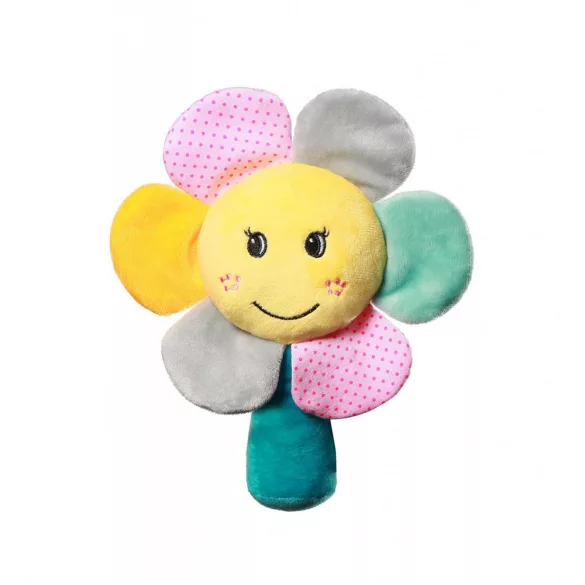 BabyOno hrkálka Rainbow flower, plyšová kvetina, 609