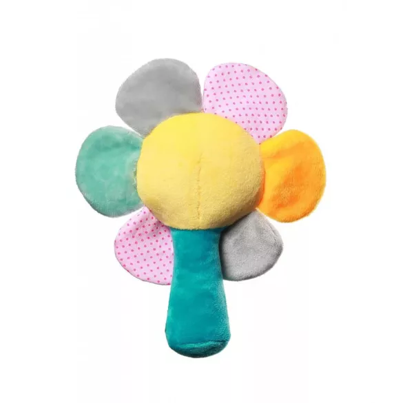 BabyOno hrkálka Rainbow flower, plyšová kvetina, 609