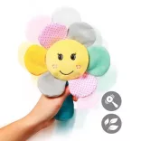 BabyOno hrkálka Rainbow flower, plyšová kvetina, 609