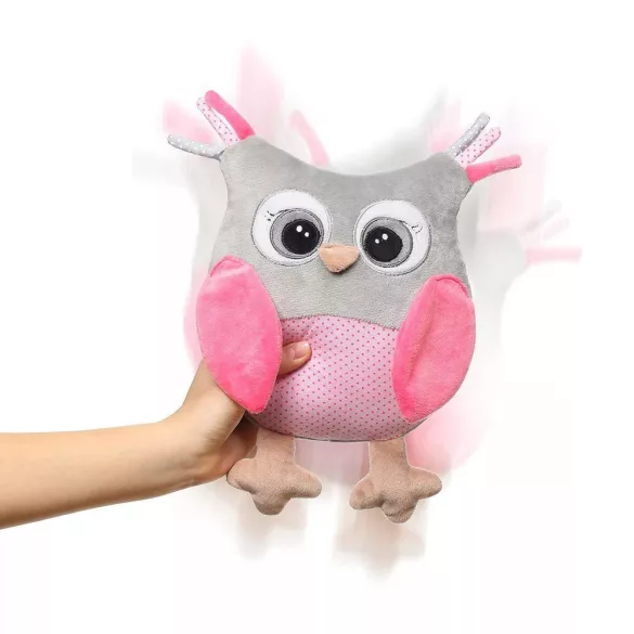 BabyOno Chrastítko Sofia sova, plyšová, 30 cm, v dvoch farbách, 441