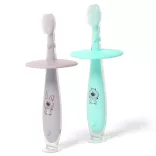 BabyOno Silikónová zubná kefka 12 mesiacov 552/01