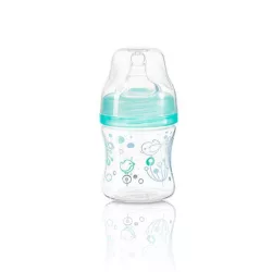   BabyOno plastová fľaša, so širokým hrdlom, Anti-Colic, 120 ml, mätová, 402/01