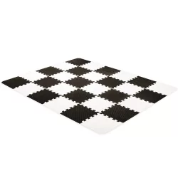 Kinderkraft penová puzzle rohož Luno 30 ks čierno-biela