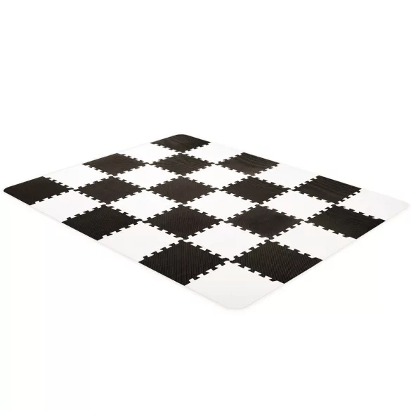 Kinderkraft penová puzzle rohož Luno 30 ks čierno-biela