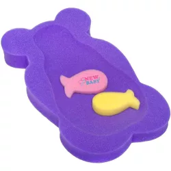   New Baby vložka do vaničky z peny Maxi – fialový medvedík