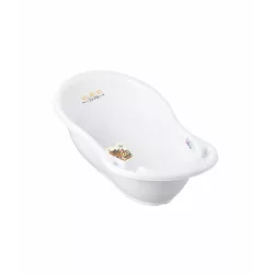   Detská vaňa Tega 86 cm s odtokom, motív „Wild and Free“ – srnka, biela
