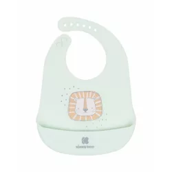 Kikkaboo silikónová podbradník, Savanna – mätová
