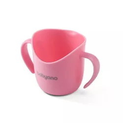   BabyOno Naučovací pohárik, ergonomický, 6 mesiacov, ružový, 1463/04