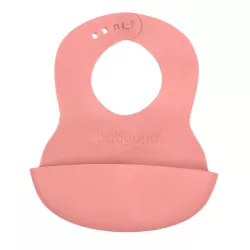   BabyOno Zásterka, plastová, mäkká, nastaviteľná, ružová, 835/04