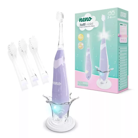 Elektrická zubná kefka Neno – Tutti Violet 3–6 rokov