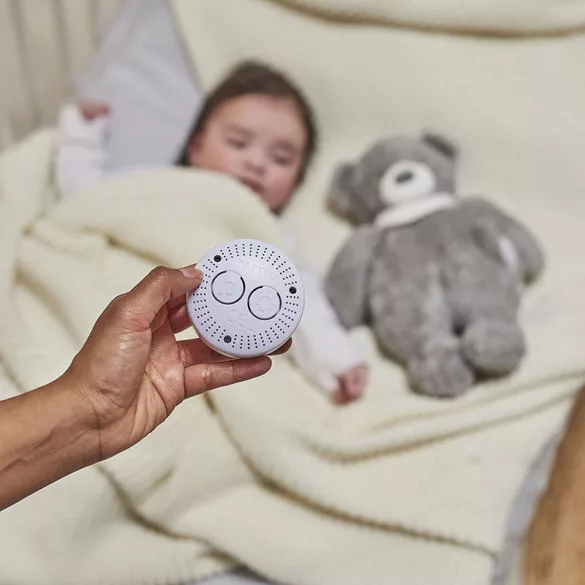 Nattou nočné svetlo s hudbou Sleepy medvedík – šedé
