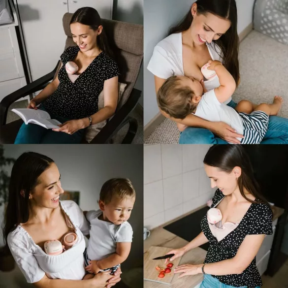 Odsávačka mlieka BabyOno Twinny, elektrická, nositeľná, dvojitá 1002