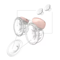   Náhradné diely k odsávačke BabyOno – lievik (2 ks) a silikónová vložka (1 ks) Twinny 1002 KIT II.