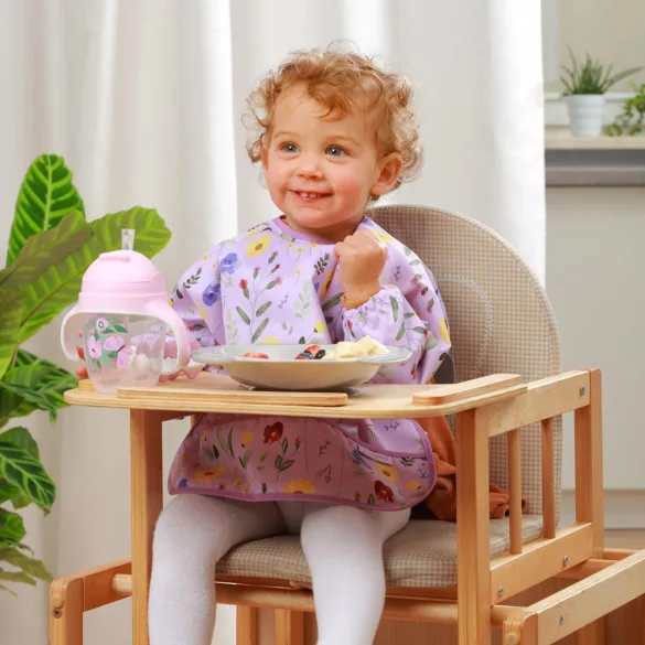 BabyOno bryndák, s dlhými rukávmi, nepremokavý, Garden, 6 mesiacov – 2 roky, 1476/01
