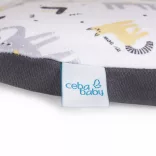 Ceba Prebaľovacia podložka, bavlna (75x72) 2 ks/balenie tmavošedá - slon