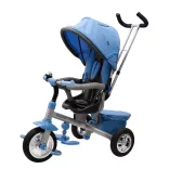 Baby Mix TYPHOON 360° trojkolka 3 v 1 – modrá