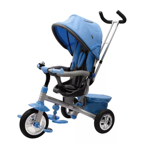 Baby Mix TYPHOON 360° trojkolka 3 v 1 – modrá