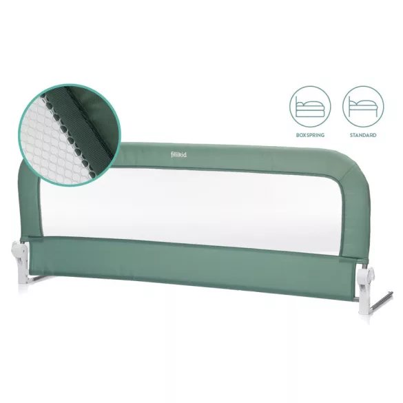 Fillikid ochranná ohraničenie aj na boxspring postele Lara 150x60cm - mätová 289-60-14