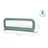 Fillikid ochranná ohraničenie aj na boxspring postele Lara 150x60cm - mätová 289-60-14