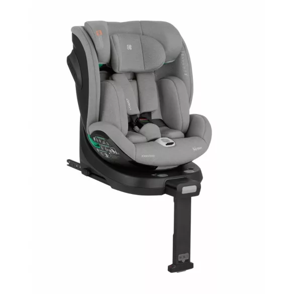Kikkaboo i-Twist, detská autosedačka i-Size, 40–150 cm – svetlosivá