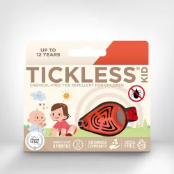   Tickless Kid ultrazvukový odpudzovač kliešťov pre bábätká a malé deti – oranžový