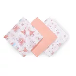 BabyOno Textilná plienka, farebná, 3 ks, ružová, 348/11