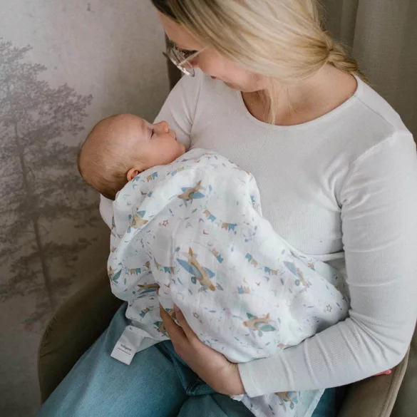 BabyOno bambusová textilná plienka farebná 3 ks – sivá 397/10