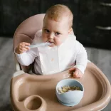 BabyOno miska so silikónovým prísavným dnom – modrá 1481/01