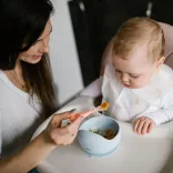 BabyOno miska so silikónovým prísavným dnom – modrá 1481/01