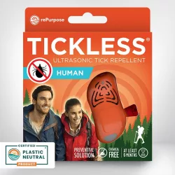   Tickless Human ultrazvukový odpudzovač kliešťov s vypínateľnou funkciou – oranžový