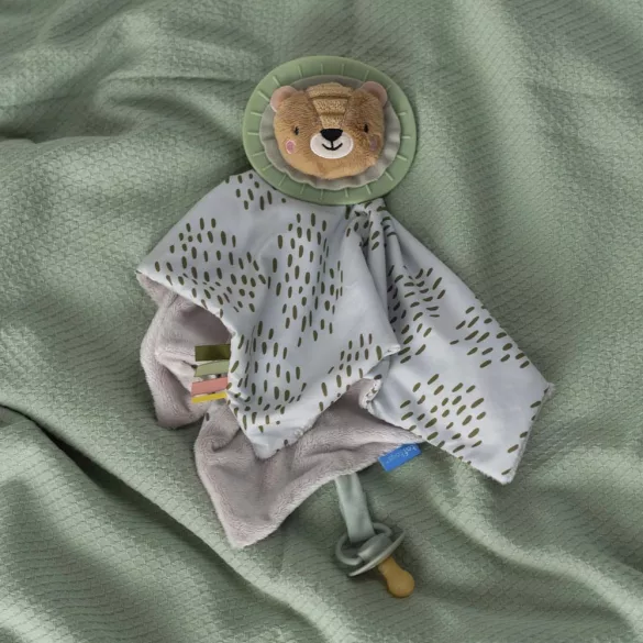 Taf Toys šatka na spanie s pútkom na cumlík Harry, lev 12975