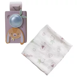   Taf Toys hudobné nočné svetlo Bunny zajačik, s detektorom zvuku, tenkou prikrývkou 13305