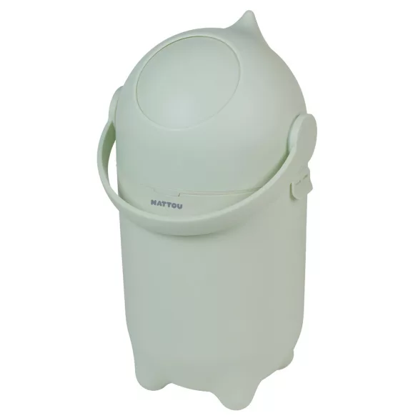 Nattou úložný box na plienky Dropy – zelený