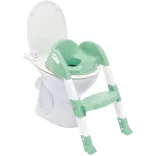 Thermobaby WC sedátko so schodíkmi Kiddy Loo - zelená farba Celadon