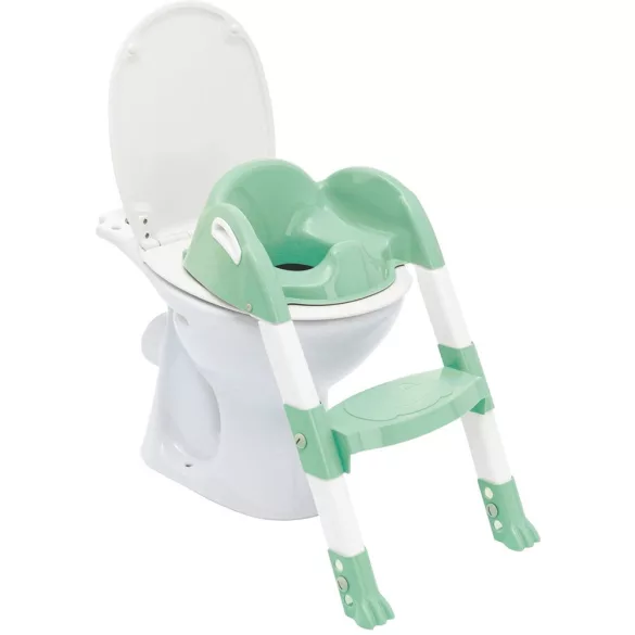 Thermobaby WC sedátko so schodíkmi Kiddy Loo - zelená farba Celadon