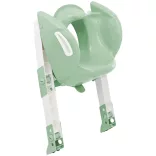 Thermobaby WC sedátko so schodíkmi Kiddy Loo - zelená farba Celadon