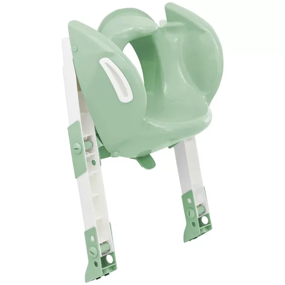Thermobaby WC sedátko so schodíkmi Kiddy Loo - zelená farba Celadon