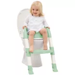 Thermobaby WC sedátko so schodíkmi Kiddy Loo - zelená farba Celadon