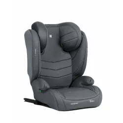   Detská autosedačka Kikkaboo i-Stand, i-Size, Isofix, 100–150 cm – tmavošedá