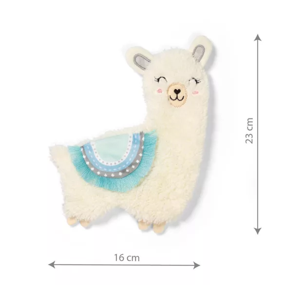 BabyOno Hračka, plochá, lama Lulu, modrá, 1557/02