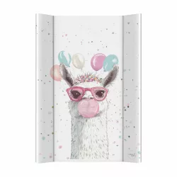   Prebaľovacia podložka Ceba, mäkká, obojstranná, 50 x 70 cm, BASIC – Crazy Lama