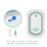 Skladacie detské vaničky Fillikid Orca BBT043-04 šalviovo-biele