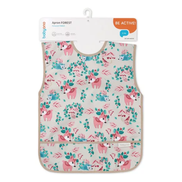BabyOno Forest nepremokavá zásterka 2–4 roky 1642/02