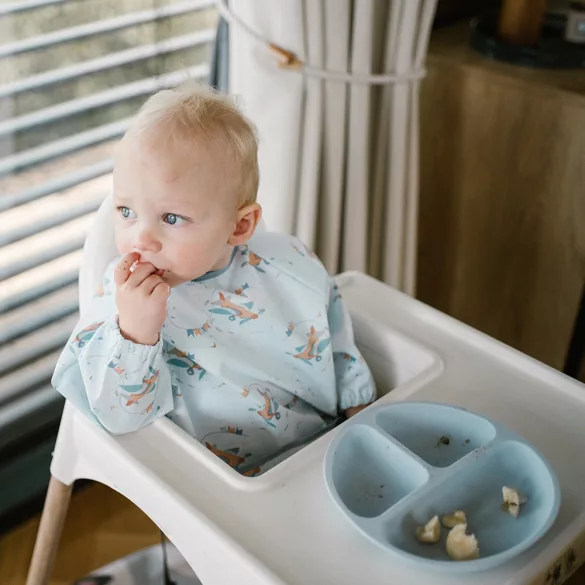 BabyOno zásterka s dlhými rukávmi, nepremokavá, 6 mesiacov – 2 roky, 1476/03 – Plane