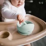 BabyOno silikónová miska s protišmykovou základňou – mätová 1481/03