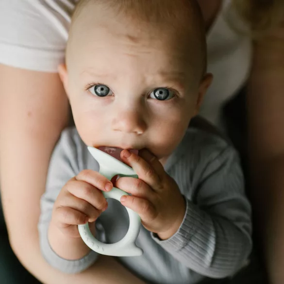 BabyOno hryzátko slimák – mäta/ružová 1597/01