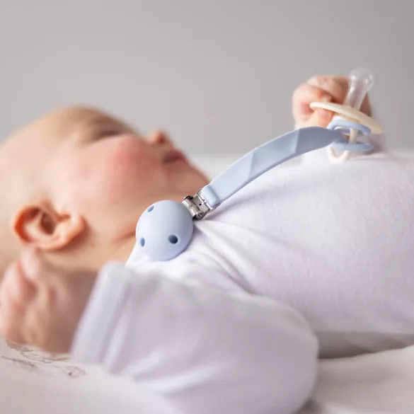 BabyOno silikónový pásik na cumlík, modrý 1469/02